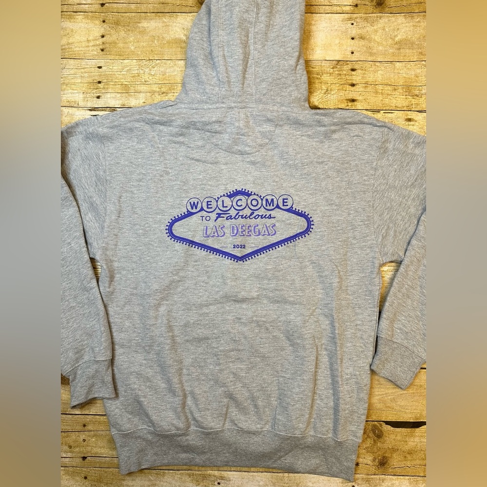 NWOT Smart Blanks Welcome to Las Vegas Essential Hoodie in Grey